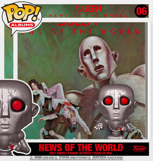 Funko Pop! Albums - Queen - News of the World Metallic #06 - Pop Basement