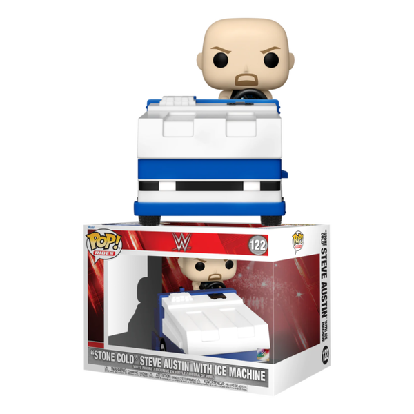 Funko Pop! Rides - WWE - "Stone Cold" Steve Austin with Ice Machine #122 - Pop Basement