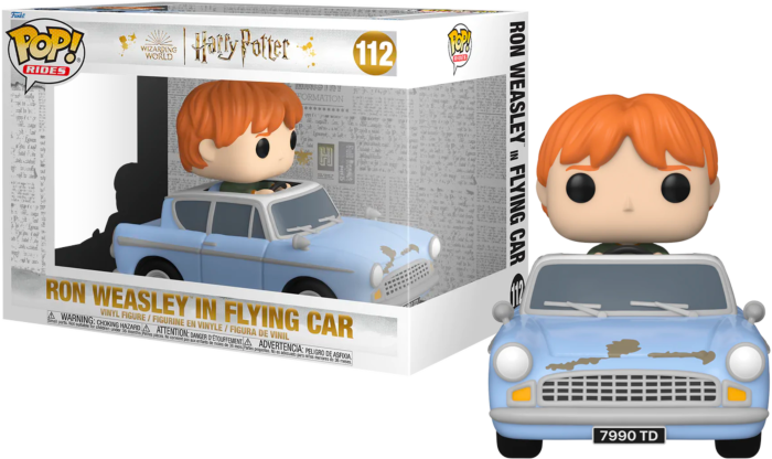 Funko Pop! Rides - Harry Potter - Ron Weasley in Flying Car #112 - Pop Basement