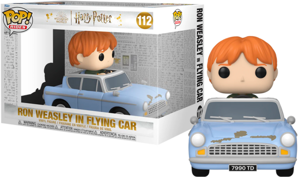 Funko Pop! Rides - Harry Potter - Ron Weasley in Flying Car #112 - Pop Basement
