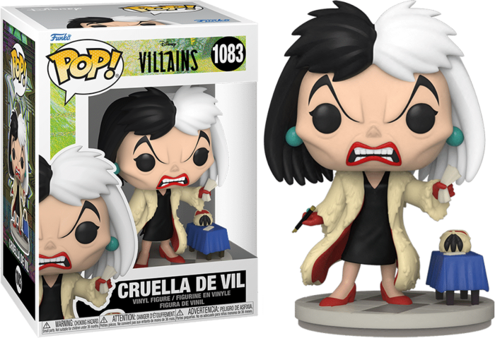 Funko Pop! 101 Dalmatians - Cruella de Vil Ultimate Disney Villains #1083 - Pop Basement