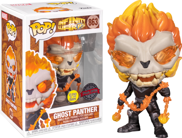 Funko Pop! Infinity Warps - Ghost Panther Glow in the Dark #863 - Pop Basement