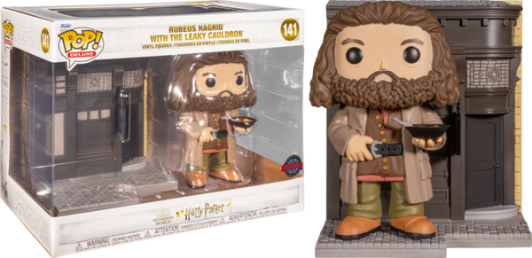 Funko Pop! Harry Potter - Hagrid with The Leaky Cauldron Diagon Alley Diorama Deluxe #141 - Pop Basement