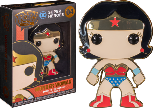 Funko Pop! Wonder Woman - Wonder Woman 4” Enamel Pin #04 - Pop Basement