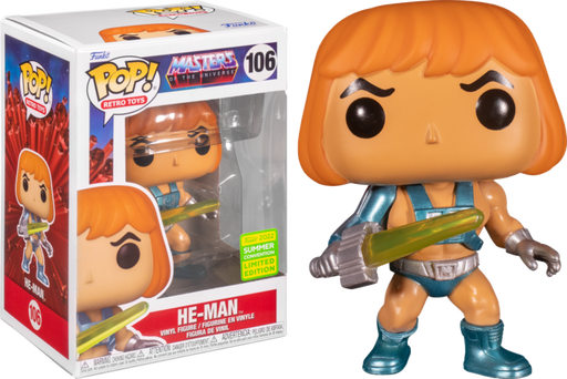 Funko Pop! Masters of the Universe - Laser Power He-Man #106 (2022 Summer Convention Exclusive) - Pop Basement