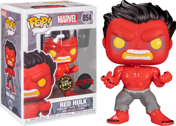 Funko Pop! Hulk - Red Hulk #854 - Chase Chance - Pop Basement