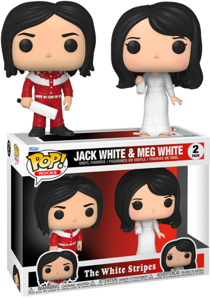 Funko Pop! The White Stripes - Jack White & Meg White - 2-Pack - Pop Basement