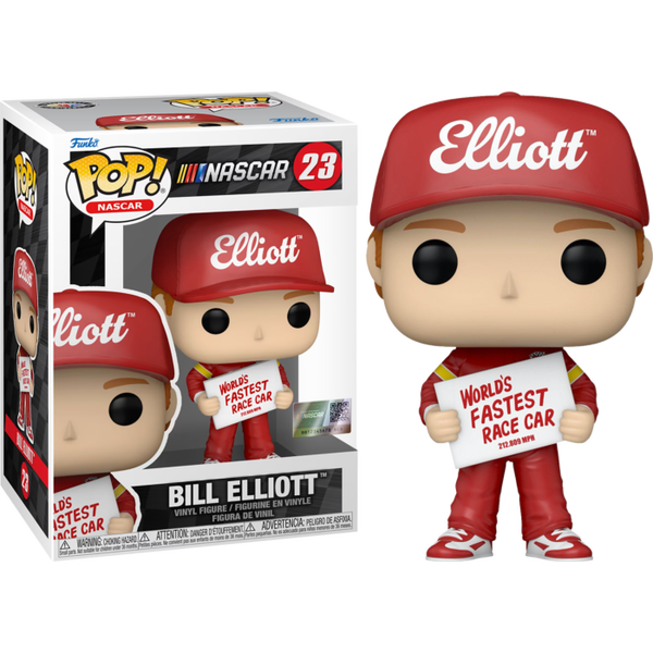 Funko Pop! NASCAR - Bill Elliott with Fastest Sign #23 - Pop Basement