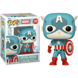Funko Pop! Marvel - Retro Reimagined Captain America Disney 100th #1319 - Pop Basement