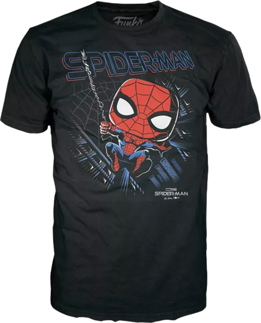 Funko Pop! Spider-Man: No Way Home - Spider-Man Diamond Glitter - Vinyl Figure & T-Shirt Box Set - Pop Basement