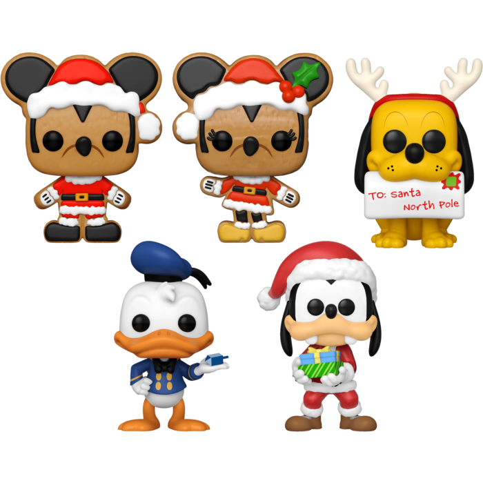 Funko Pop! Disney: Holiday - Mickey & Minnie with Friends - Bundle (Set of 5) - Pop Basement