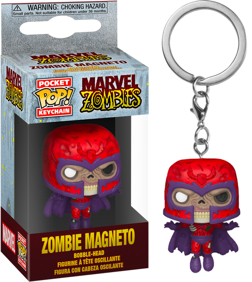 Funko Pocket Pop! Keychain - Marvel Zombies - Magneto Zombie - Pop Basement