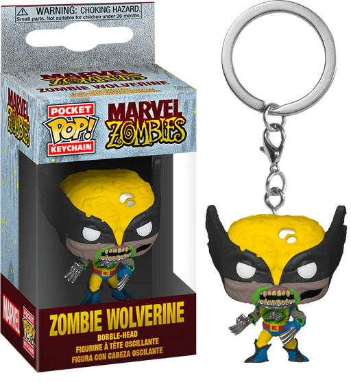 Funko Pocket Pop! Keychain - Marvel Zombies - Wolverine Zombie - Pop Basement