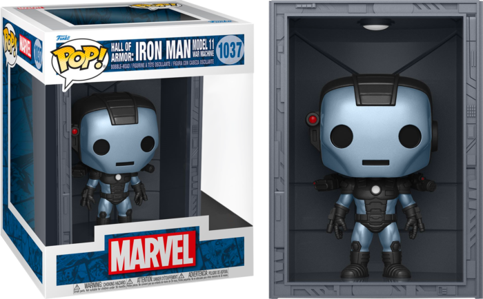 Funko Pop! Iron Man: Hall of Armor - Model 11 War Machine Metallic Deluxe #1037 - Pop Basement