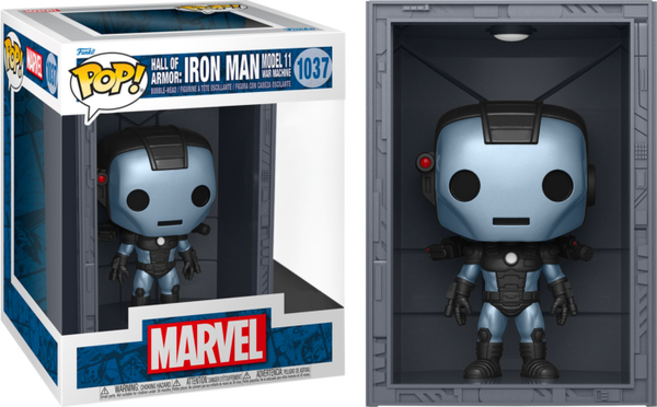 Funko Pop! Iron Man: Hall of Armor - Model 11 War Machine Metallic Deluxe #1037 - Pop Basement