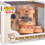 Funko Pop! Town - Walt Disney World: 50th Anniversary - Mickey Mouse with Hollywood Tower Hotel #31 - Pop Basement