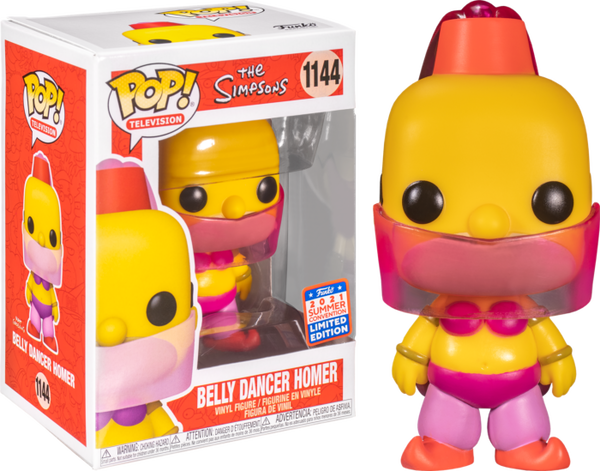 Funko Pop! The Simpsons - Homer as Belly Dancer #1144 (2021 Summer Convention Exclusive) - Pop Basement