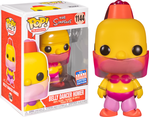Funko Pop! The Simpsons - Homer as Belly Dancer #1144 (2021 Summer Convention Exclusive) - Pop Basement