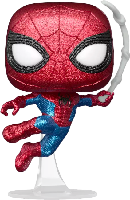 Funko Pop! Spider-Man: No Way Home - Spider-Man Diamond Glitter - Vinyl Figure & T-Shirt Box Set - Pop Basement