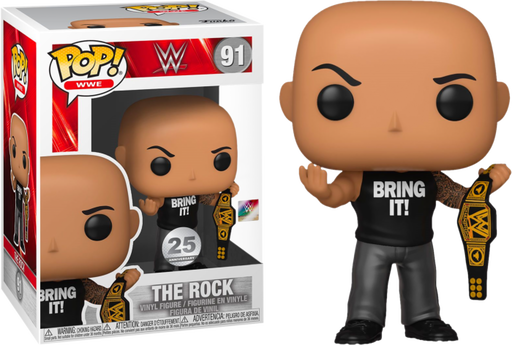 Funko Pop! WWE - The Rock with Championship Belt #91 - Pop Basement