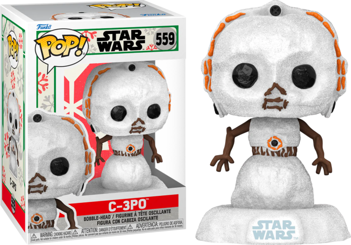 Funko Pop! Star Wars: Holiday - C-3PO Snowman #559 - Pop Basement