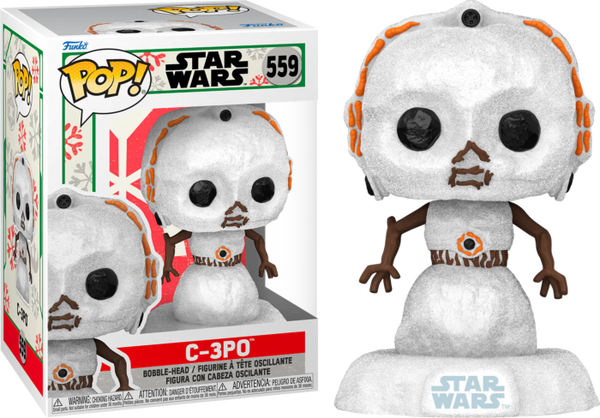 Funko Pop! Star Wars: Holiday - C-3PO Snowman #559 - Pop Basement