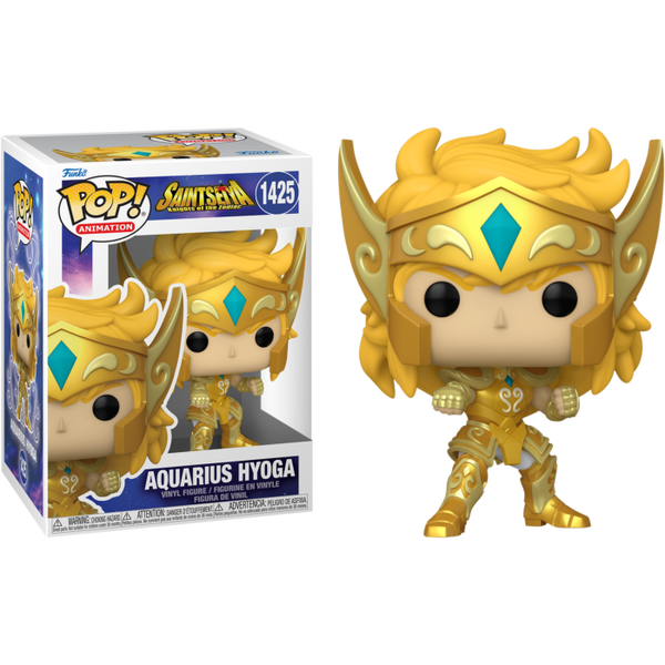 Funko Pop! Saint Seiya: Knights of the Zodiac - Aquarius Hyoga in Gold Suit #1425 - Pop Basement
