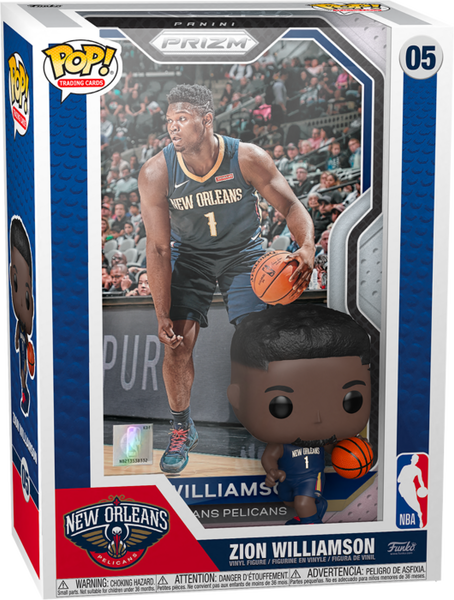 Funko Pop! Trading Cards - NBA Basketball - Zion Williamson with Protector Case #05 - Pop Basement