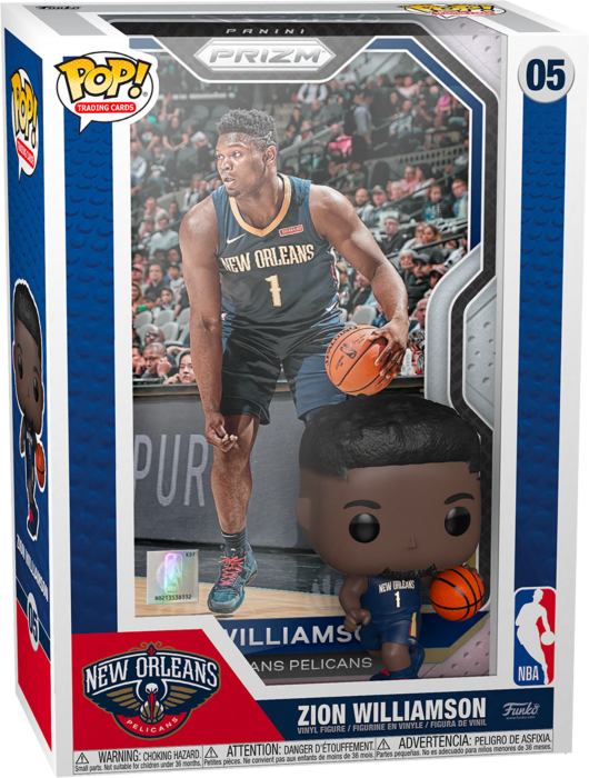 Funko Pop! Trading Cards - NBA Basketball - Zion Williamson with Protector Case #05 - Pop Basement