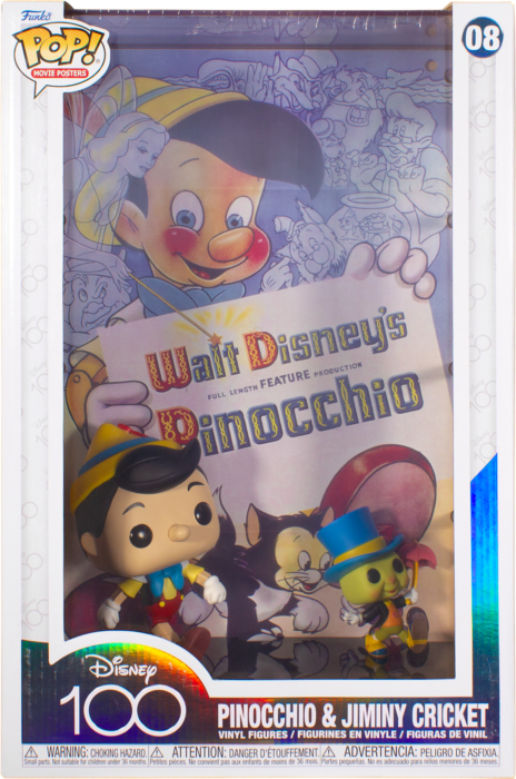 Funko Pop! Movie Posters - Pinocchio (1940) - Pinocchio & Jiminy Cricket #08 - Pop Basement
