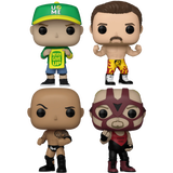 Funko Pop! WWE - John Cena, Rick Rude, The Rock & Vader Pop! Vinyl Bundle (Set of 4) - Pop Basement