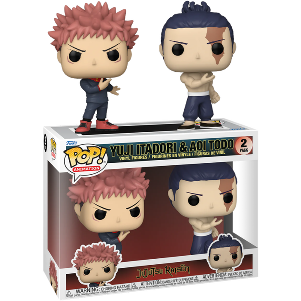 Funko Pop! Jujutsu Kaisen - Yuji Itadori & Aoi Todo - 2-Pack - Pop Basement
