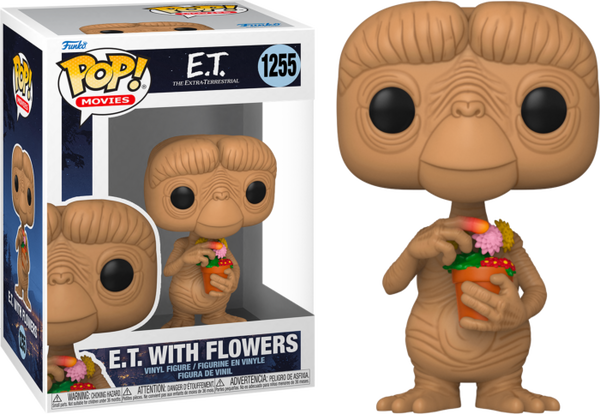 Funko Pop! E.T. The Extra-Terrestrial - E.T. with Flowers 40th Anniversary #1255 - Pop Basement