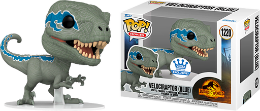 Funko Pop! Jurassic World: Dominion - Velociraptor (Blue) #1220 - Pop Basement