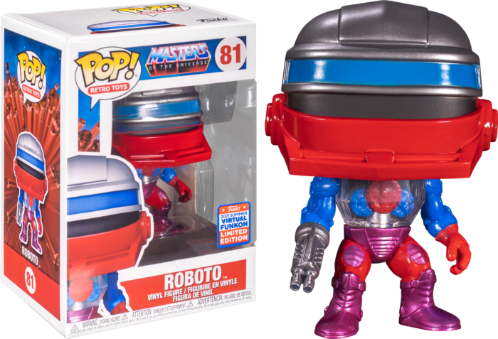 Funko Pop! Masters of the Universe - Roboto #81 (2021 Summer Convention Exclusive) - Pop Basement
