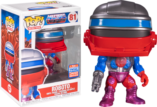 Funko Pop! Masters of the Universe - Roboto #81 (2021 Summer Convention Exclusive) - Pop Basement