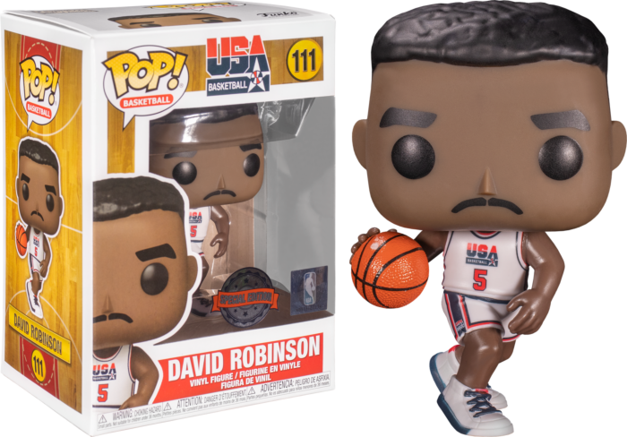 Funko Pop! NBA Basketball - David Robinson 1992 Team USA Jersey #111 - Pop Basement