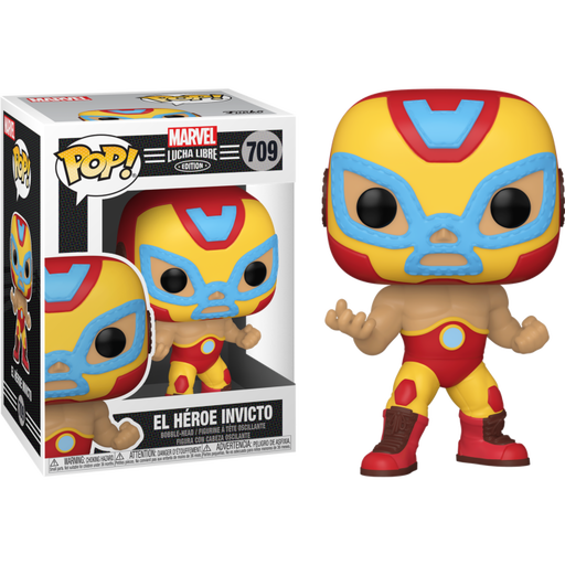 Funko Pop! Marvel: Lucha Libre Edition - El Heroe Invicto Iron Man #709 - Pop Basement