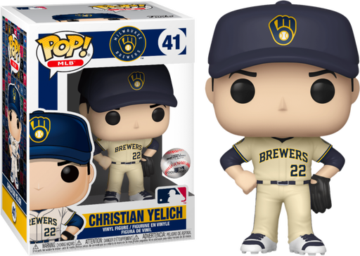 Funko Pop! MLB Baseball - Christian Yelich Milwaukee Brewers #41 - Pop Basement
