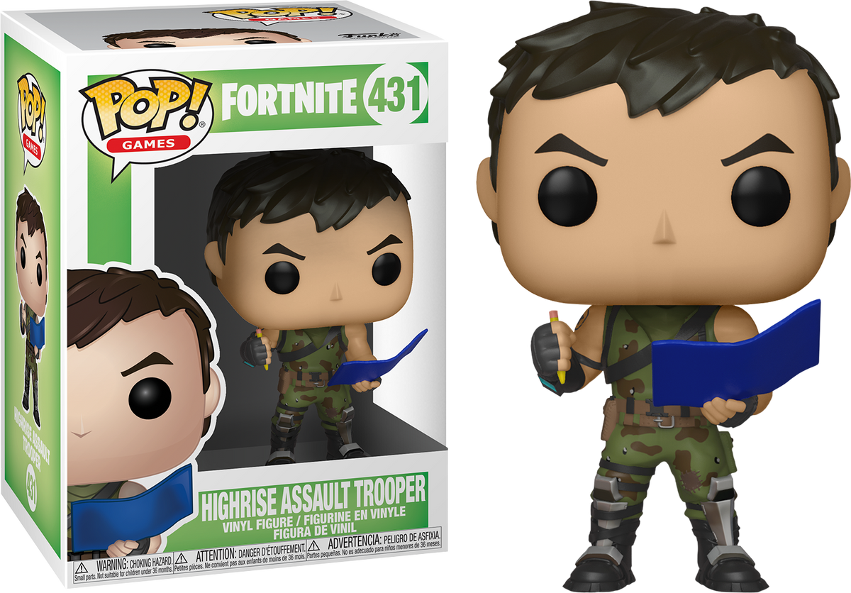 Funko Pop! Fortnite - Highrise Assault Trooper #431 - Pop Basement