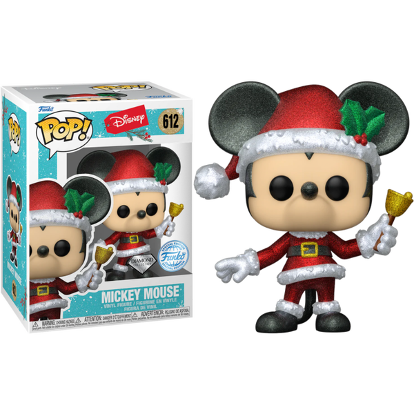 Funko Pop! Disney: Holiday - Mickey Mouse Diamond Glitter #612 - Pop Basement