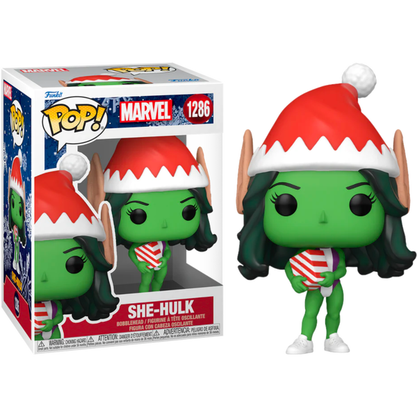 Funko Pop! Marvel: Holiday - She-Hulk #1386 - Pop Basement