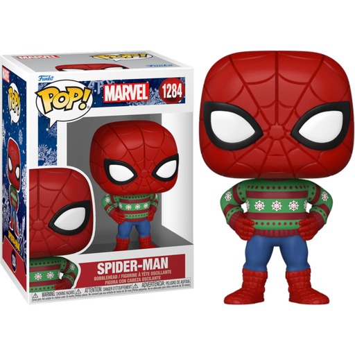 Funko Pop! Marvel: Holiday - Spider-Man #1384 - Pop Basement