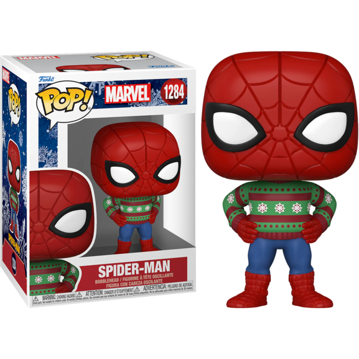 Funko Pop! Marvel: Holiday - Spider-Man #1384 - Pop Basement