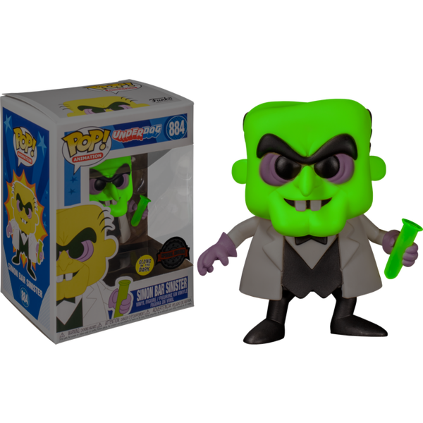 Funko Pop! Underdog - Simon Bar Sinister Glow in the Dark #884 - Pop Basement