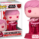 Funko Pop! Star Wars: The Mandalorian - Luke Skywalker with Grogu Valentine's Day #494 - Pop Basement