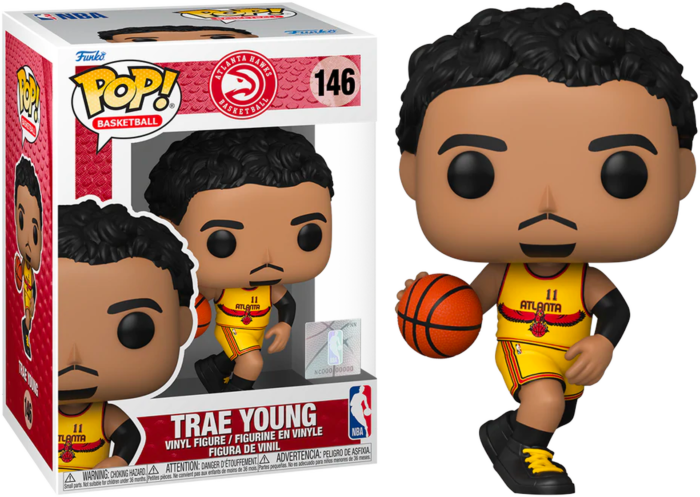 Funko Pop! NBA Basketball - Trae Young Atlanta Hawks 2021 City Edition Jersey #146 - Pop Basement