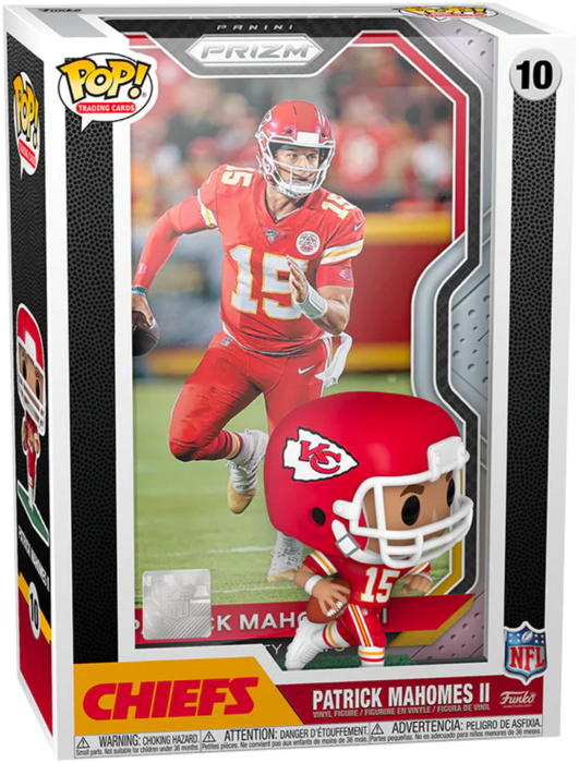 Funko Pop! Trading Cards - NFL Football - Patrick Mahomes Kansas City Chiefs with Protector Case #10 - Pop Basement
