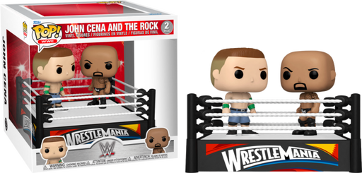 Funko Pop! WWE - John Cena vs The Rock WrestleMania XXVIII Moment - 2-Pack - Pop Basement