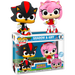 Funko Pop! Sonic the Hedgehog - Shadow & Amy Flocked - 2-Pack - Pop Basement